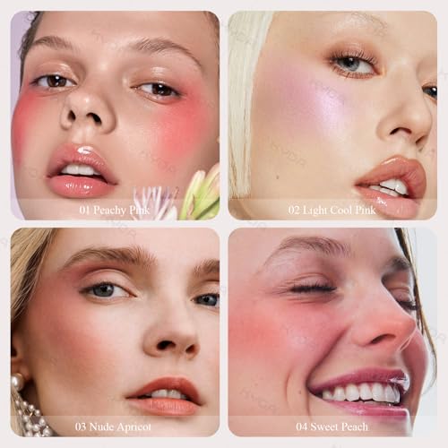 KYDA Baked Blush Palette Shimmer Marbleized Cheek Color 03