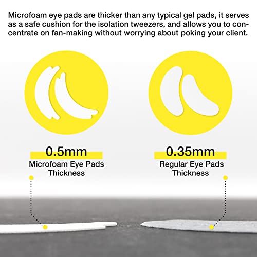 Lash Extension Eye Pads 50 Pairs Microfoam Lint Free