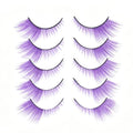 3D Faux Mink Colored False Lashes 5 Pairs 17-20mm