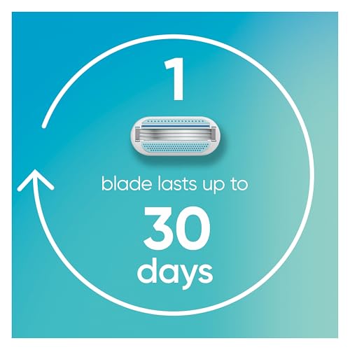Gillette Venus Smooth Women's Razor Blade Refills, 3-Blade - 8 Count