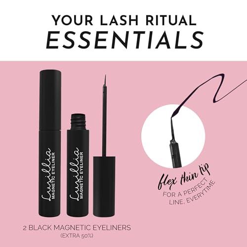 Luxillia Magnetic Eyeliner for Magnetic Lashes, Waterproof Liquid Liner