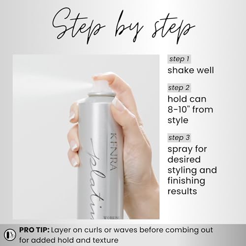 Kenra Professional Platinum Working Spray 14 | Flexible Hold Hairspray | Fast-Drying, Non-Sticky | Creates Volume & Texture | Leaves Hair With Frizz-Free Shine | All Hair Types
