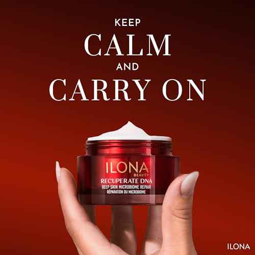ILONA Recuperate DNA | Mircobiome Face Moisturizer | Anti-Inflammaging Cream with Niacin, Peptides, Ceramides | Deep Skin Formula for Sensitive Skin | Made in Japan | 1.7 oz