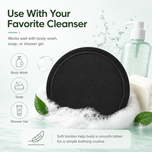 Exfoliating Bath Scrubber Glove - Soft Bristles for Daily Shower Care (2PCS)