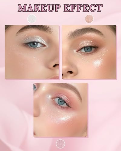 Face Highlighter Powder Palette - Waterproof Shimmer Glow
