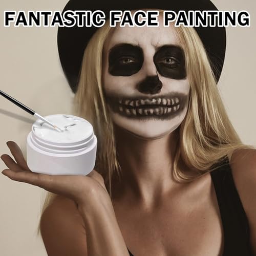 Black & White Face Paint Kit - Professional Halloween Makeup
