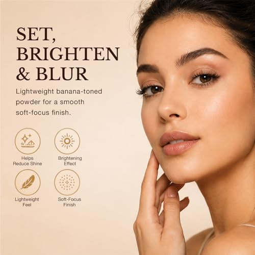 Bellapierre Banana Setting Powder – Talc-Free, Color-Correcting