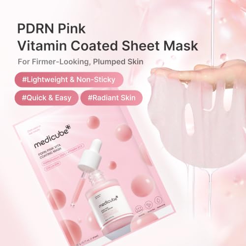 Medicube Salmon DNA PDRN Pink Vitamin Sheet Mask 10 Pack - All Skin Types