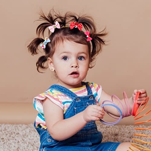50 Pcs Colorful Hair Ties for Girls - Soft Elastic Ponytail Holders