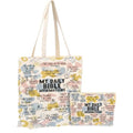 Daily Affirmations for Women Faith Christian Gifts£¬2PCS Cosmetic Bag Canvas Tote Bag Beach Bags with Pocket Makeup Bags£¬Scripture Bible Verse Mental Health Gifts for Female Friend Birthday Christmas