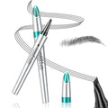 Eyebrow Pencils for Women - Eyebrow Gel with Microblading 4-Fork-Tip, Lift & Snatch Eyebrow Pen, Eyebrow Marker Long-Lasting Waterproof & Smudge-Proof Natural Hair Like Brows (Dark Gray)