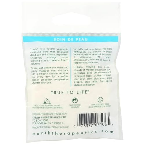 Earth Therapeutics, Complexion Pads Loofah, 3 Count
