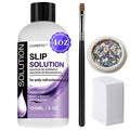 LOUINSTIC Polygel Slip Solution 4oz - 3-in-1 Anti-Stick Nail Gel Liquid