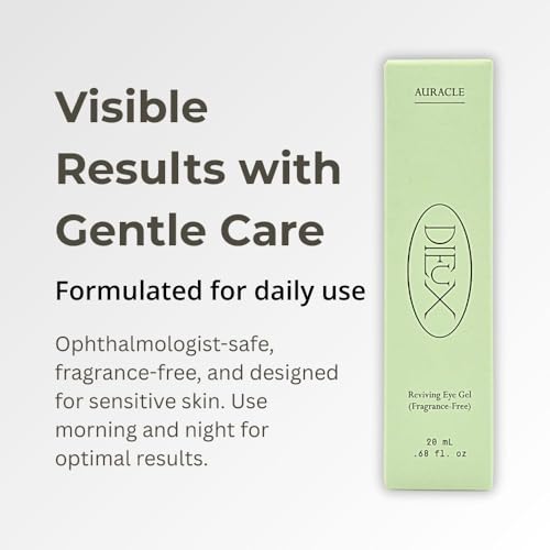 Dieux Auracle Reviving Eye Gel – Fragrance Free, 0.68 Oz