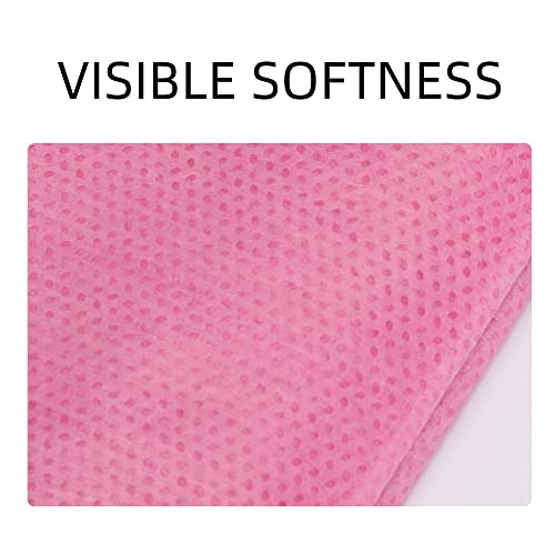 Uralili 100PCS Pink Disposable Breathable Massage Table Sheets 31x70 Inch