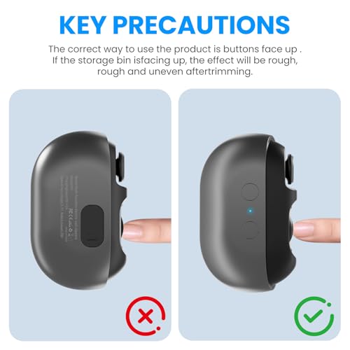 Electric Nail Clipper with Dual-Edge Cutting & Dust Collector