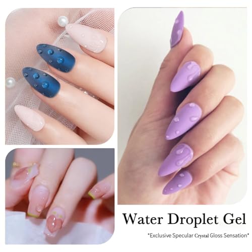 Water Droplet Gel Nail Polish - 15ml UV LED Soak Off