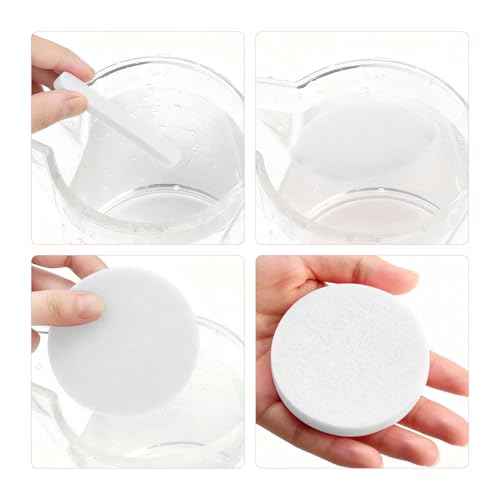 120 PCS-Compressed Facial Sponges,100% Natural Cellulose Face Sponge, Professional Cosmetic Spa Sponges for Daily Facial Cleansing,Exfoliating,Makeup Removal,Travel Skincare Essentials (White)