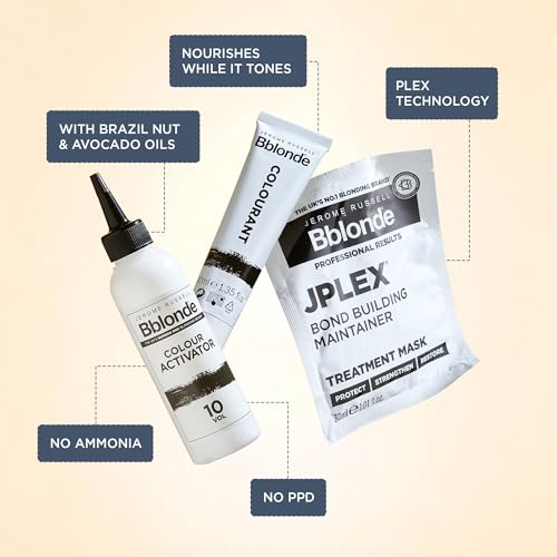 Jerome Russell Bblonde Ice White Hair Toner Kit - Vegan & Ammonia-Free