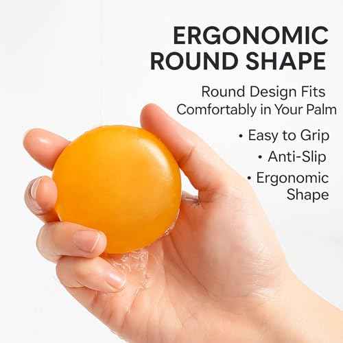 Kojic Acid Soap Bars 200g(7.04 oz) 2PACK | Vitamin C soap, Vitamin E, Retinol, Collagen soap, Turmeric bath Soap Bars pads with foaming net for Men and Women body wash, Face & Body Cleanser