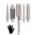 Remington Trendology 5-in-1 Multi-Styler Curling Wand Set with Ceramic Round Brush and 4 Interchangeable Ceramic Curling Wands (0.5¡°-1.25¡±)