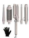 Remington 5-in-1 Curling Wand with Interchangeable Barrels