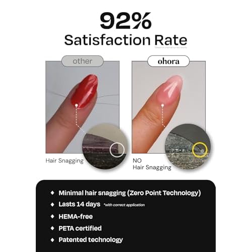 ohora Bundle Set (Berry Trio) - N Bare Plum, N Blueberry Jam, N Ash Pink Semi-Cured Gel Nail Strips, Works with any UV/LED Lamps, Salon-Quality, Long Lasting, Easy to Apply & Remove