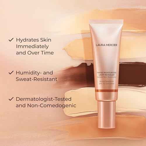 Laura Mercier Tinted Moisturizer Light Revealer Natural Skin Illuminator with SPF 25: All Day Hydration, Ultra-Sheer Coverage, Luminous & Radiant Finish, Skin Tint