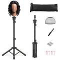 Adjustable Wig Stand Tripod 50" with Accessories & Carrying Bag