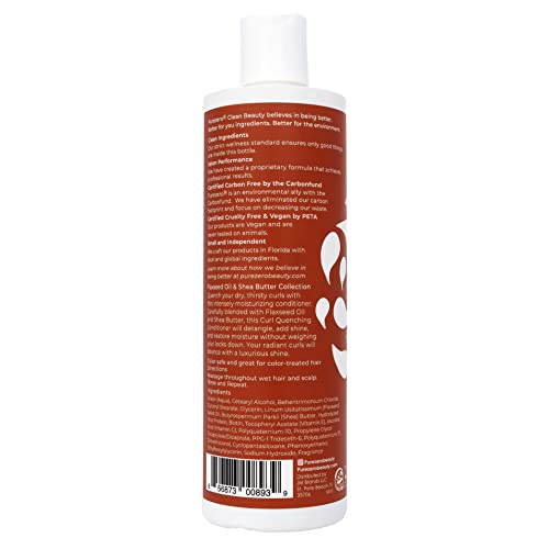 Purezero Flaxseed Oil & Shea Butter Shampoo & Conditioner Set for Curly Hair