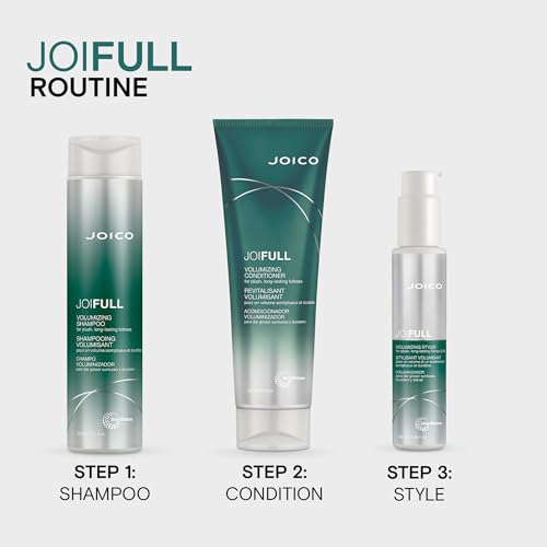 Joico JoiFULL Volumizing Conditioner | For Fine, Thin Hair | Add Instant Body | Long-Lasting Fullness | For Thicker Bouncier Hair | Boost Shine | With Lotus Flower & Bamboo Extract