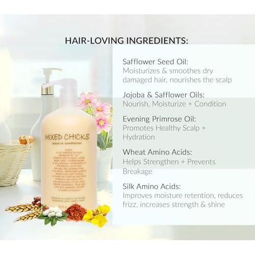 Mixed Chicks Curl Defining & Frizz Eliminating Leave-In Conditioner, 33 fl.oz.