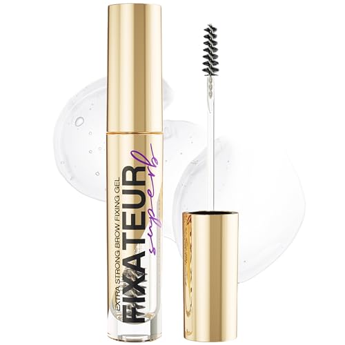 Vivienne Sab? Brow Gel Fixateur Superb ? Clear Formula for All-Day Hold, Smudge-Resistant Laminated Look, Precision Styling Brush, Lightweight Texture, 0.2 fl oz