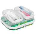 Clear Hard Shell Zipper Cases 3-Pack Storage Organizer