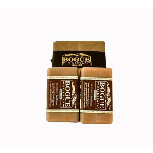 Handmade Goat Milk Soap 2 bars- BOGUE No.28 BESPOKE Trailblazer Blend Vetiver, Tea tree & Citronella defend from insects, sun repelling carrot seed & woodsy cedarwood for wildlife camouflage