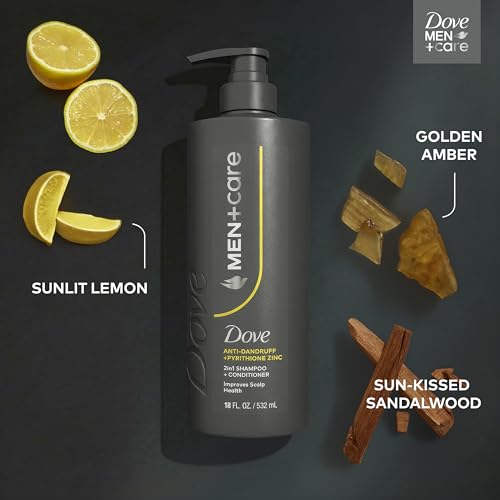 Dove Men+Care Anti-Dandruff 2-in-1 Shampoo & Conditioner, 18 oz
