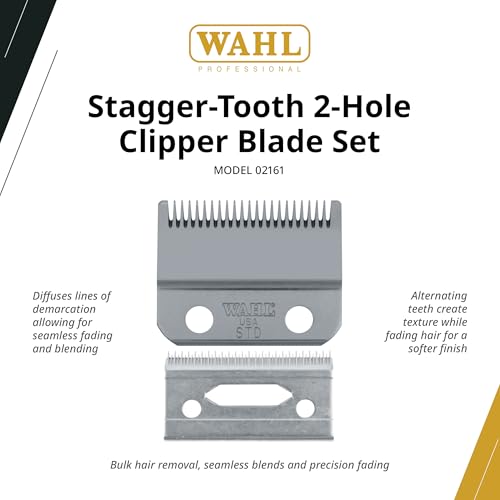Wahl Professional 2-Hole Stagger-Tooth Clipper Blade #2161