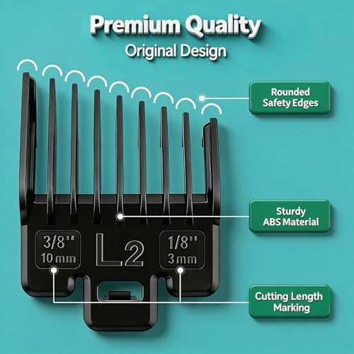 Wahl Clipper Fade Guide Set – 4 Durable Taper Guards