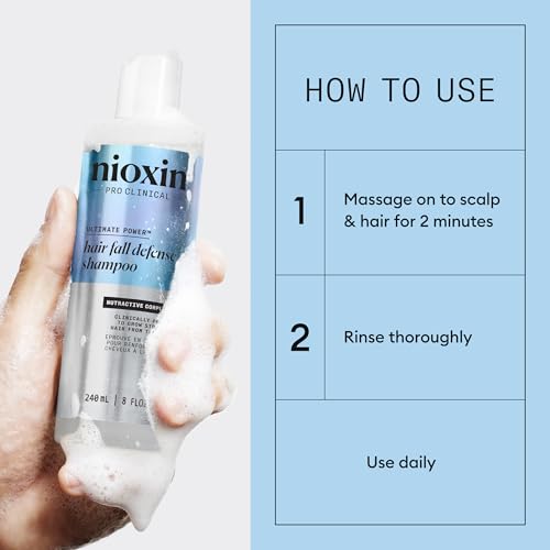 Nioxin Hair Fall Defense Shampoo - Reduce Hair Loss & Stimulate Growth