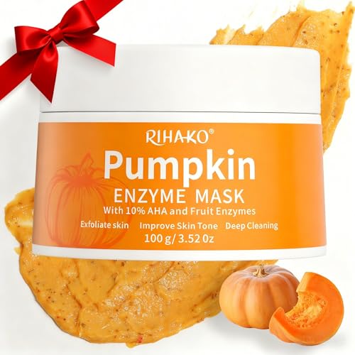 Valentine 's Day Gift for Women Pumpkin Enzyme Face Mask Skincare| Brightening Exfoliating Facial Mask For Dead Skin,Dullness Dark Spots, Uneven Skin Tone,Large Pores and Brightens Skin