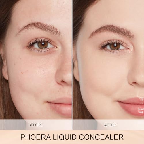 PHOERA Full Coverage Liquid Concealer with Brush