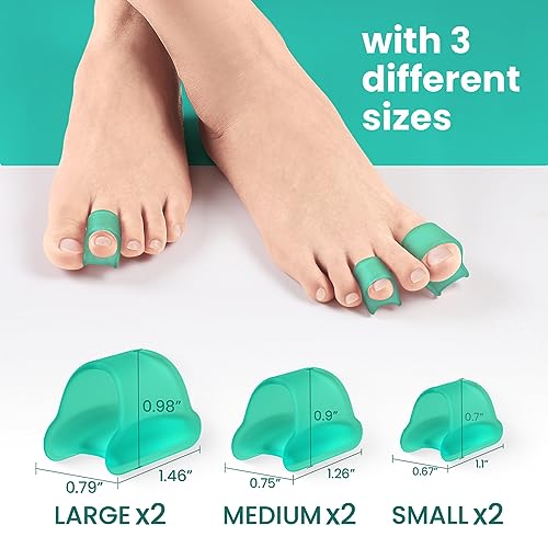 Welnove Hammertoe Corrector - 6 Pack Gel Toe Splints