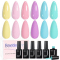 Beetles Pastel Gel Nail Polish Set - D Creme | Macaron Vibe 6 Colors