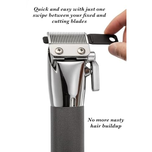 CUTONIX - New Barber Hair Clipper Cleaning Strips, Remove Hair Buildup Between Your Clipper Blades, Professional Barber Maintenance Tools, Pack of 2 + Keychain