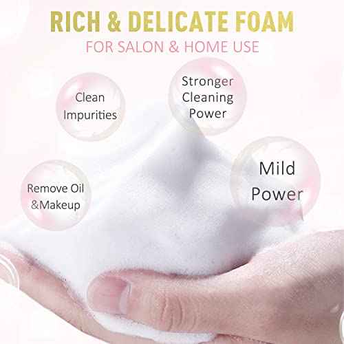 EMEDA Lash Shampoo Kit - 3.38 fl.oz / 100ml Gentle Foam Lash Cleanser, Oil-Free Cleaning for Wash Extension/Natural Eyelash Bath with Rinse Bottle Brush