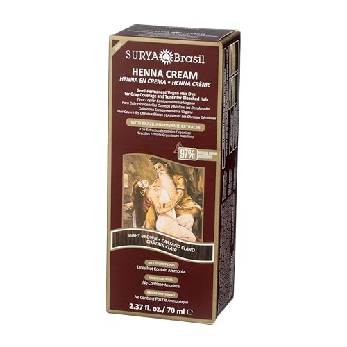 Surya Brasil Henna Cream Light Brown Hair Dye 2.31oz