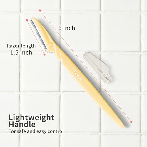 Tinkle Dermaplaning Facial Razors 6-Pack - Eyebrow & Peach Fuzz Trimmer