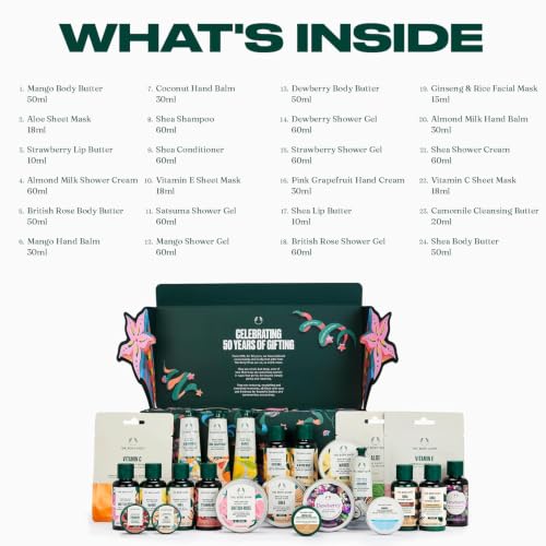 The Body Shop Advent Calendar Gift Set with Body & Shower Products