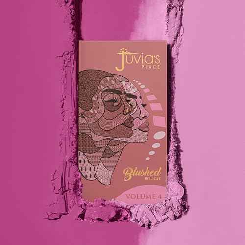 Juvia's Place Blushed Duo Blush Volume4 - Two Tone Pigmented Buildable Pressed Mineral Powder - Rosy Natural Cheeks Matte Fresh Finish for All Skin Color