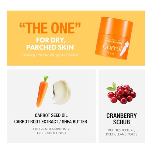 KAHI Cleansing Balm Nourish Carrot - Makeup Remover 1.69oz